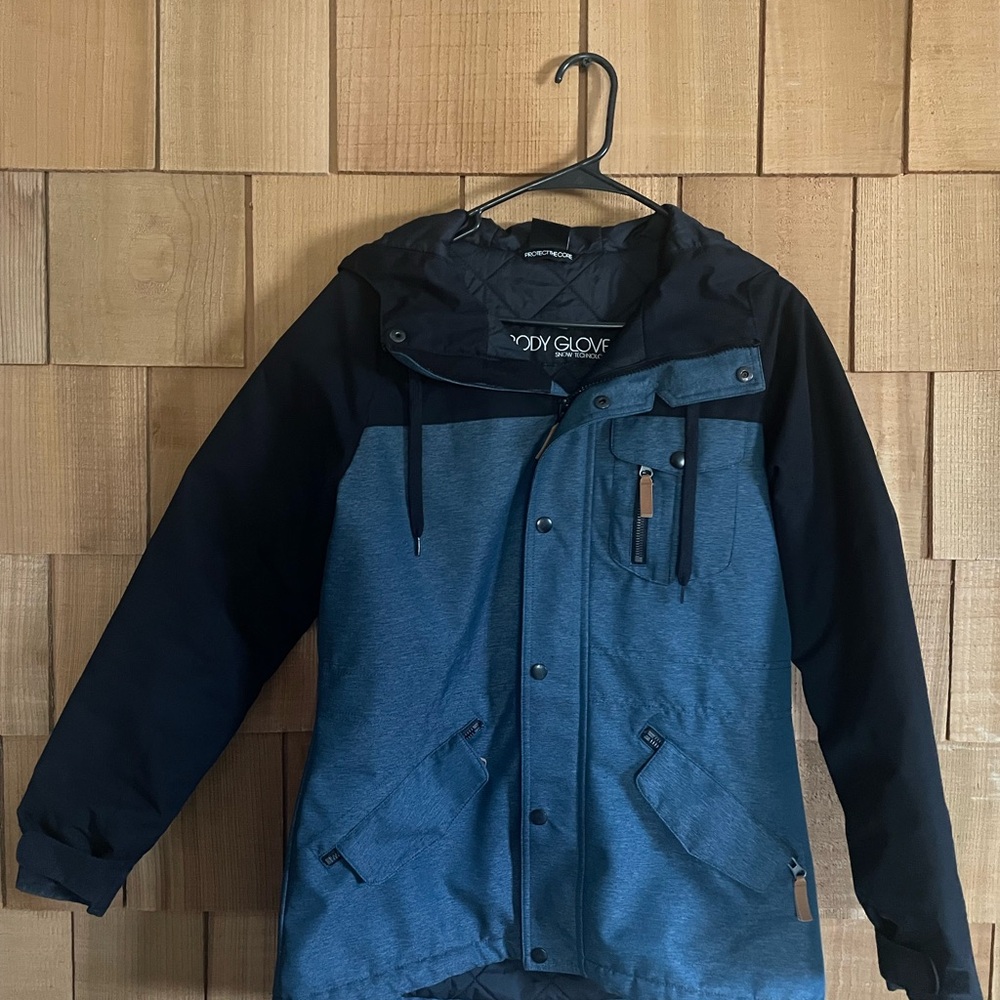 Body Glove Men's Performance Jacket in Blue and Black